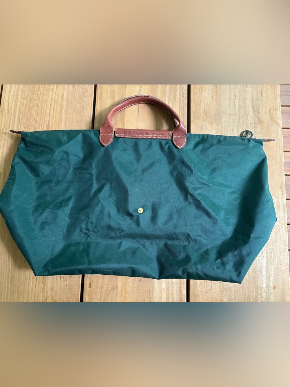 LONGCHAMP Large Le Pliage Original Travel Bag Green - Picture 6 of 12